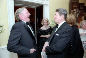 William F. Buckley, Jr. with President Reagan
